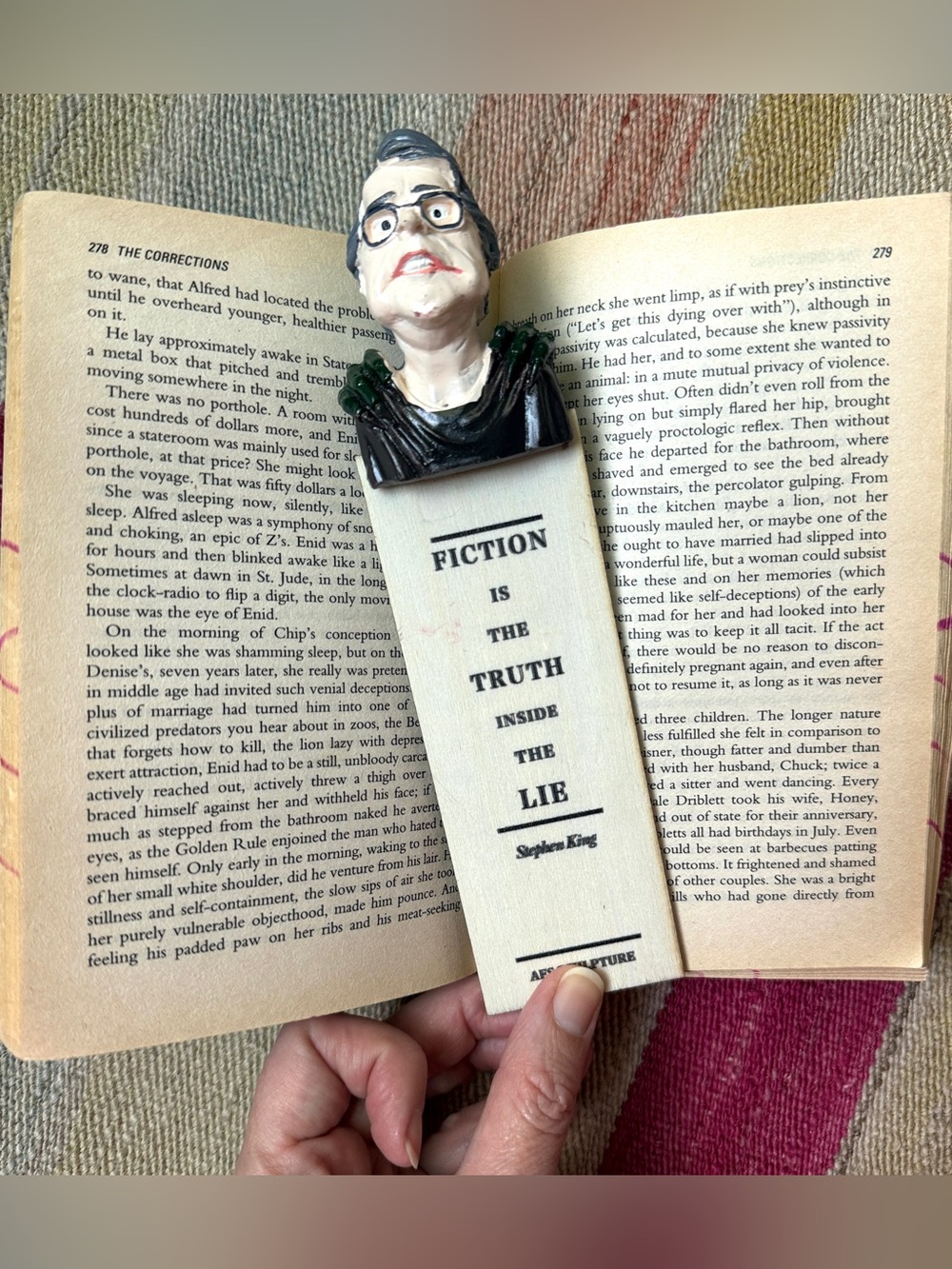 Vintage AFS Sculpture Stephen King Bookmark